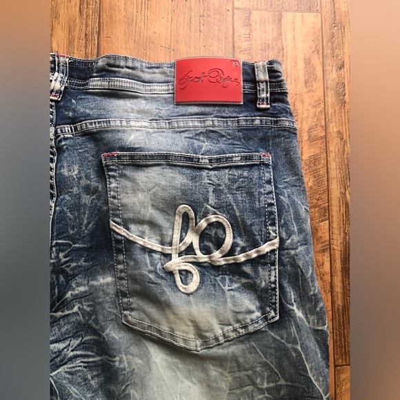 Mens Frost Originals Jeans 44 X 34” Baggy Distressed Unique Patches Rn96281 - Picture 15 of 16